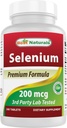 Nejlepší Naturals Selen 200 mcg dodatek, 240 Počet