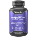 Naturalis Evening Primrose Oil (1300mg) - 124; 100% přírodní z Nového Zélandu - 124; Non- GMO, Soy & Gluten Free, Zero Filler - 124; 120 Softgels