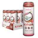 MITRA-9 Botanické nápoje - Kokosový lychee Sparkling Kava Drink with Kava Root Extract - Mood Enhancer - Plant based - Promotes Natural Calm & Clarity (12 Fl. Oz) (12)