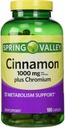 Jarní údolí Skořice 1000mg Plus Chrom, 180 Kapsle