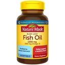 Burp- méně Fish Oil 1200 mg, 60 Softgels, Fish Oil Omega 3 dodatek pro srdeční zdraví