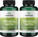 Swanson Stinging Nettles - Bylinné doplňky Podpora zdraví a močení - Přírodní vzorec podporující zdraví a rovnováhu tekutin dýchacích cest - (120 Kapsle) (2 balení)
