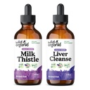 Wild & Organic Milk Thistle Tincture 4 fl oz & Jaterní čištění Tincture 4 fl oz