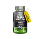 ORZAX Black Seed Oil Cold Pressed 100% čisté 124; Non- GMO - bohaté na Omega 3 6 9 & Thymoquinon Oil 124; Black Cumin Nigella Sativa Oil pro imunitní podporu, vlasy, kůže, obličej (1000 mg - 90 Softgel Kapsle)