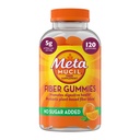 Metamucil Fiber Gummies pro dospělé, No Cukr Přidáno Orange Flavor, 5g Prebiotic Plant Based Fiber Supplement Blend, 120 Počet