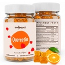 Quercetin 500mg Gummies for Kids - s bromelainem, vitamínem C & D3, žihadlem a lékořicí, sezónní rovnováhou & Body Defenses, Vegan, 120 Gummies