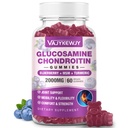 Sugar Free 2000mg Glucosamine Chondroitin Gummies, Extra Strength Glucosamine with Chondroitin MSM & Turmeric, Joint Supplement, Antioxidant Imunitate Support - 60 Gummies