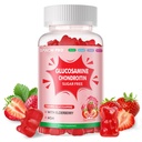 DANEW Pro Glucosamine Chondroitin Gummies s MSM & Elderberry Extra Strength - Společná podpora, Antioxidant Imunitní Supplement pro dospělé, Muži & Women.90 Jahodové gumy