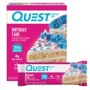 Quest Nutrition Birthday Cake Protein Bary, 20g Protein, 4g čisté sacharidy, 1g cukru, gluten zdarma, Keto Friendly, 4 Počet