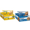 Quest Lemon Cake (12 Počet) a Ovesná mouka čokoláda Chip (12 Počet) High Protein gluten zdarma bary