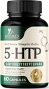 5 Hydroxytryptofan Kapsle - 180mg na Serving 5 HTP dodatek Plus vápník pro mozkové zdraví a spánek podpora, Extra síla Griffonia Simplicifolia 5-HTP Formule, 5HTP, USA Lahev - 60 Kapsle