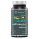 Psylium Husk (Plantago ovata) + Arabinogalactan ≥ 95% - 660 mg, 60 Veganských kapslí - Komplex fiber