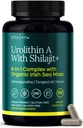 Urolithin- Complex w Shilajit, Organic Sea Moss, Ashwagandha & Tongkat Ali, Natural Energy, Libido, Hormon Balance, a Focus for Men & Women (Made in USA - 3rd Party Tested)