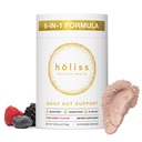 Denní Gut Zdraví Powder 6- in-1 Všechny přírodní doplněk, Slippery Elm, L glutamin, Lemon Balzám s PepZinGI - Bloat & Gas Relief, GI Lining Opravy, IBS Podpora - Smíšené Berry, 30 Služeb