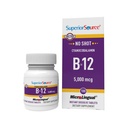 Superior Source No Shot Vitamin B-12 Kyanokobalamin 5000 mcg - Vitamin B-12 na podporu výroby energie, Brain Health & Celkově Wellness - Sublingvální tablety - 100 Rozpustné tablety