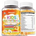 Děti Multivitaminové žvýkačky - Vitamíny A D3 K2, Metylovaný B- komplex s Omega-3, Železo pro imunitní a vývojovou podporu - Organická směs - Berry Flavor Multivitamins pro děti Daily - Cukr zdarma & Vegan