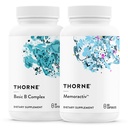 THORNE - Basic B Complex (60 kapslí) & Memoractiv (60 kapslí) Bundle - Podporuje zdraví mozku, výroba a zaměření buněčné energie - Gluten Free, mléčné výrobky Free