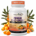 MoxyVites Vitamin D3 K2 5000 IU - vysoká absorpce D3 + K2 MK-7 s mořským Buckthornem Omega-7 - Kostní, srdeční a imunitní podpora pro ženy a muže - 60 Veganových kapslí
