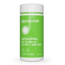 UpNourish Liposomal D3 K2 Vitamin 10000 IU D3 a K2 MK-7 200 mcg - 365 Vitamin D3 k2 (Vitamina D3 con K2) Mini Softgels - Snadno spolknout K2 D3 Vitamin Dodatek