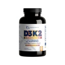 D3K2 Enhanced with Calcium & BioPerine ® - 5000 IU vitaminu D3 + 100 mcg vitaminu K2 MK-7 - Once- Daily Formule, 60 Kapsle