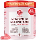Peach Perfect Menopauza Multivitamin 124; 21 Vitamíny pro ženy 45 + Vitamíny; Black Cohosh, Ashwagandha, Vitamin D3 + K2, Probiotika & kolagen 124; Podpora pro návaly horka, Mood Swings, Joint & Skin Health