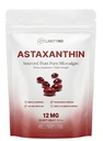 Astaxanthin 12mg Antioxidanty Doplněk - Přírodní zdroj mikrořas - Lipid- Based Softgel for Enhanced Absorption - Kognitivní, Vision & Joint Support - 30 Softgels (Balení po 1)