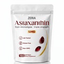 Zeria Astaxanthin 12 mg, přírodní mikrořasy Antioxidant doplňky, pomáhá chránit buňky před oxidativním stresem, kůže pevnost & elasticita, podporuje zdravé pokožky a očí, 150 Softgels