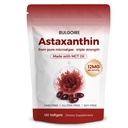 Astaxanthin 12 mg s MCT olejem - 120 Softgels, Premium Astaxanthin organické doplňky, pro ledviny, oči & kůže, přírodní zdroj mikrořas, Triple Strength, Non- GMO & Gluten zdarma (balení po 1)