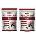 Astaxanthin 12mg Softgels PHAR124; Natural Algae- Derived Botanical Extract (Haematococcus pluvialis) PHAR124; Easy Swallow, Non- GMO, 120 Počet na pytel (2)