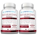 Schválená věda ® Astaxanthin 12 mg - Extra Strength Antioxidant - Podporuje srdce, oči, pleť - 180 Vegan Kapsle - 6 Měsíce Dodávka