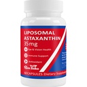 35mg Liposomální Astaxanthin dodatek - Výkonná antioxidační podpora kůže, kloubní a oční zdraví - Přírodní anti- stárnutí Formule s čistým Astaxanthin - Vegan, Non- GMO, 60 Kapsle