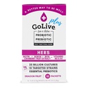 GoLive Probiotic pro ženy - Sugar- Free Synbiotic Powder with Prebiotics, Cranberry, Biotin, B12 & D3-25 Milion CFU, 10 Klinických Stran - Podporuje Vaginální, Digestivní, UT a imunitní zdraví