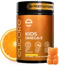 Premium Kids Omega 3 Gummies - Orange Flavor Fish Oil for Kids - Omega 3 Gummies for Children - No Fish Burps - Mozek, Oko a imunitní podpora - 2 měsíční dodávka