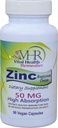 VHR ZINC Bisglycinate Chelate 50mg - Imunitate Support - High Absorption - No Preservative. 90 Veganské tobolky