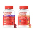 SmartyPants Kids Daily & Nighttime Wellness Bundle: Multivitamin + spánkové gumy s L-Theanine, Lemon Balm & Magnesium - Drog- Free, Non- Habit Forming, 60 Počet (balení po 2)