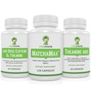 VitaMonk Matcha, nízká dávka kofeinu a Theanine Bundle - klid, soustředěná energie bez Jitters