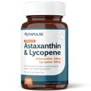 Astaxanthin 24 mg s Lycopene 50mg dodatek, 100 Vegetariánských kapslí, Non- GMO, gluten zdarma