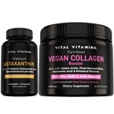 Vitální vitaminy Astaxanthin + Vegan Collagen Booster Powder