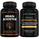 Vitální vitaminy Brain Booster 30 ct + Astaxanthin 60 ct