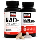Force faktor NMN dodatek, NAD + (NMN nebo Nicotinamid Riboside Alternative) s Resveratrol, Astaxanthin, spermidin & Luteolin komplex, NAD na podporu buněčné zdraví a zdravé stárnutí, 60 Kapsle