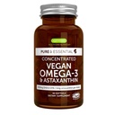 Igennus Vegan Omega-3 Natural Algae Oil, DHA & EPA, Certified Pure, Plant Based Fatty Acid Supplement, s Astaxanthin Antioxidant, 60 Malé Softgels, 2 za den, 30 Služeb
