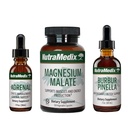 NutraMedix Energy Set - 3- Kousek Kit Obsahuje Extracts Astragalus, Rhoddiola, Ginseng & Schisandra, Burbur- Pinella Detox Drops & Magnesium Malátové kapsle pro General Wellness