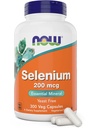 Nyní potraviny Selen 200mcg Kapsle, 300 Počet - L Selenomethionin Mineral dodatek pro ženy a muže - Veg Caps, Non- GMO, Vegan Friendly, Yeast- zdarma
