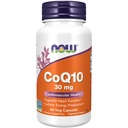 Nyní doplňky, CoQ10 30 mg, léková forma, all- Trans forma produkovaná fermentací, 60 Veg Kapsle