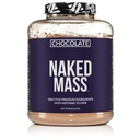 NAKED Chocolate Mass Gainer - Všechny přírodní hmotnost Gainer protein prášek - 8lb Bulk, GMO zdarma, gluten zdarma & Soy zdarma. Žádné umělé přísady - 1,360 kalorií