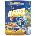 G Palivo Sonic 2.0 Energy Drink Powder, Pre Workout Kofein Mix pro Gaming, Cukr Free Focus Amino, Vitamin + Antioxidanty, 9.8oz (Peach Ring Candy, 40 Služeb)