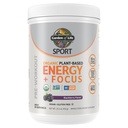 Zahrada života Sport Organic Plant Based Energy + Focus Clean Pre Workout Powder, s 85mg kofeinu, Natural No Booster, B12, Vegan, Gluten Free, Non- GMO, BlackBerry, 15.3 Oz