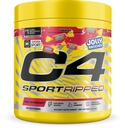 C4 Sport Ripped Pre Workout Powder - Jolly Rancher Cherry - NSF Certified for Sport - Elite Hydration - 200mg Caffeine + Creatine + Beta- Alanin - Electrolytes and Energy - 20 Servings