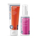 Wintergeen Workout Pack: Magnesium gel a cvičení krém pro předcvičení a post- cvičení, Muscle Rub pro cvičení a hořčík gel pro nohy křeče