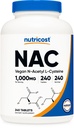 Nutricost N- acetyl L- cystein (NAC) 1000 mg, 240 Veganských tablet - GMO zdarma, gluten zdarma, vegetariánský dodatek